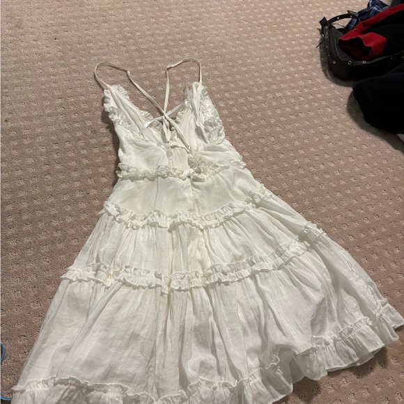 Princess Polly White Ruffle Dress - Picture 3 of 5